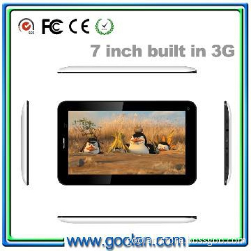 7 inch allwinner A13 built in 3g tablet pc with phone call function